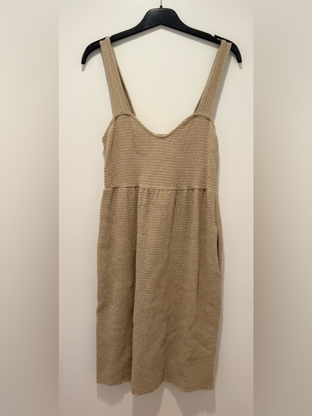 Like New: Nation LTD Harmony Ribbed Knit Dress w/ pockets, Sage Green, sz. 2
